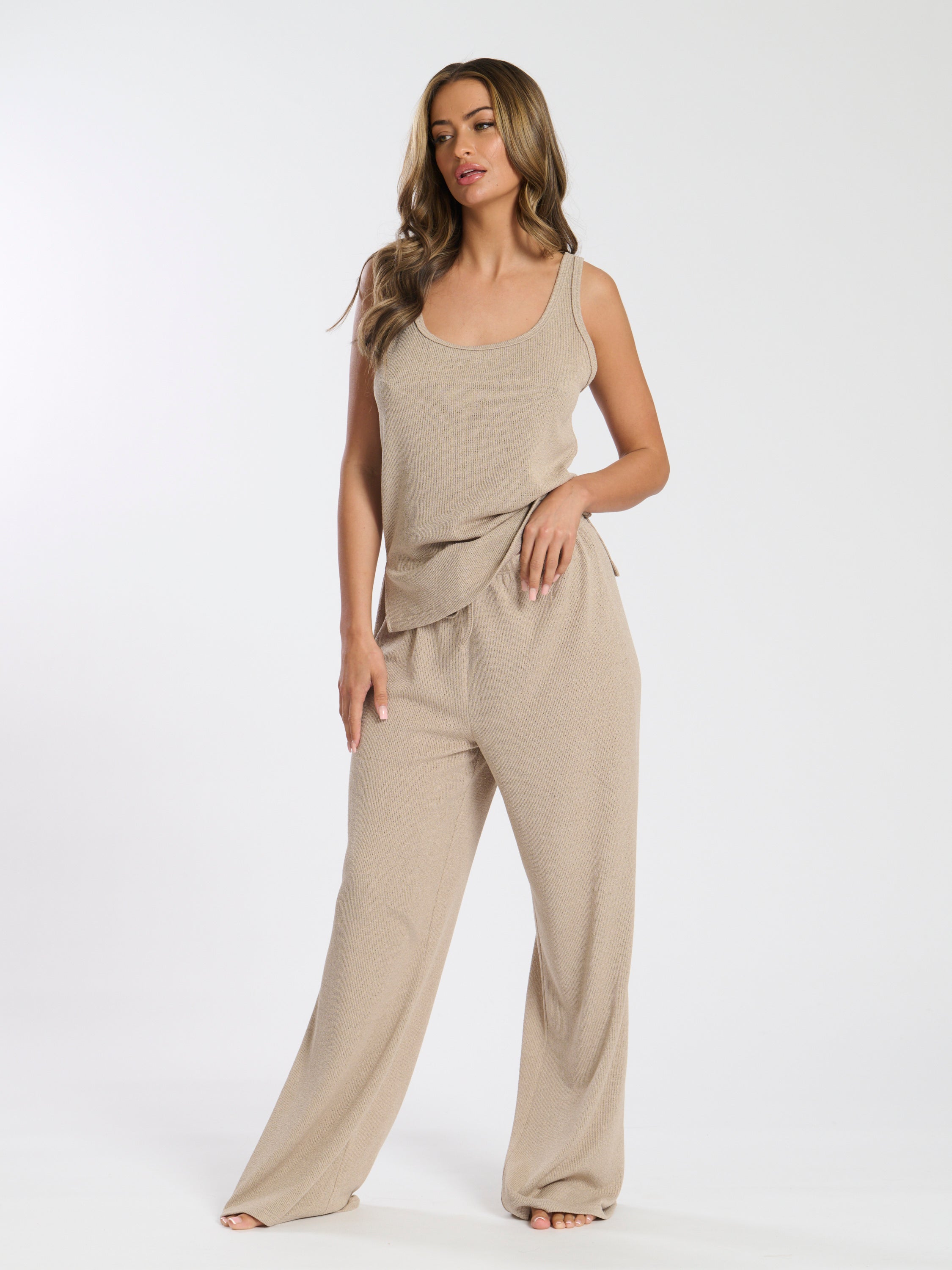 LOUNGE TROUSER WITH TIE WAIST TOUCAN PLAY