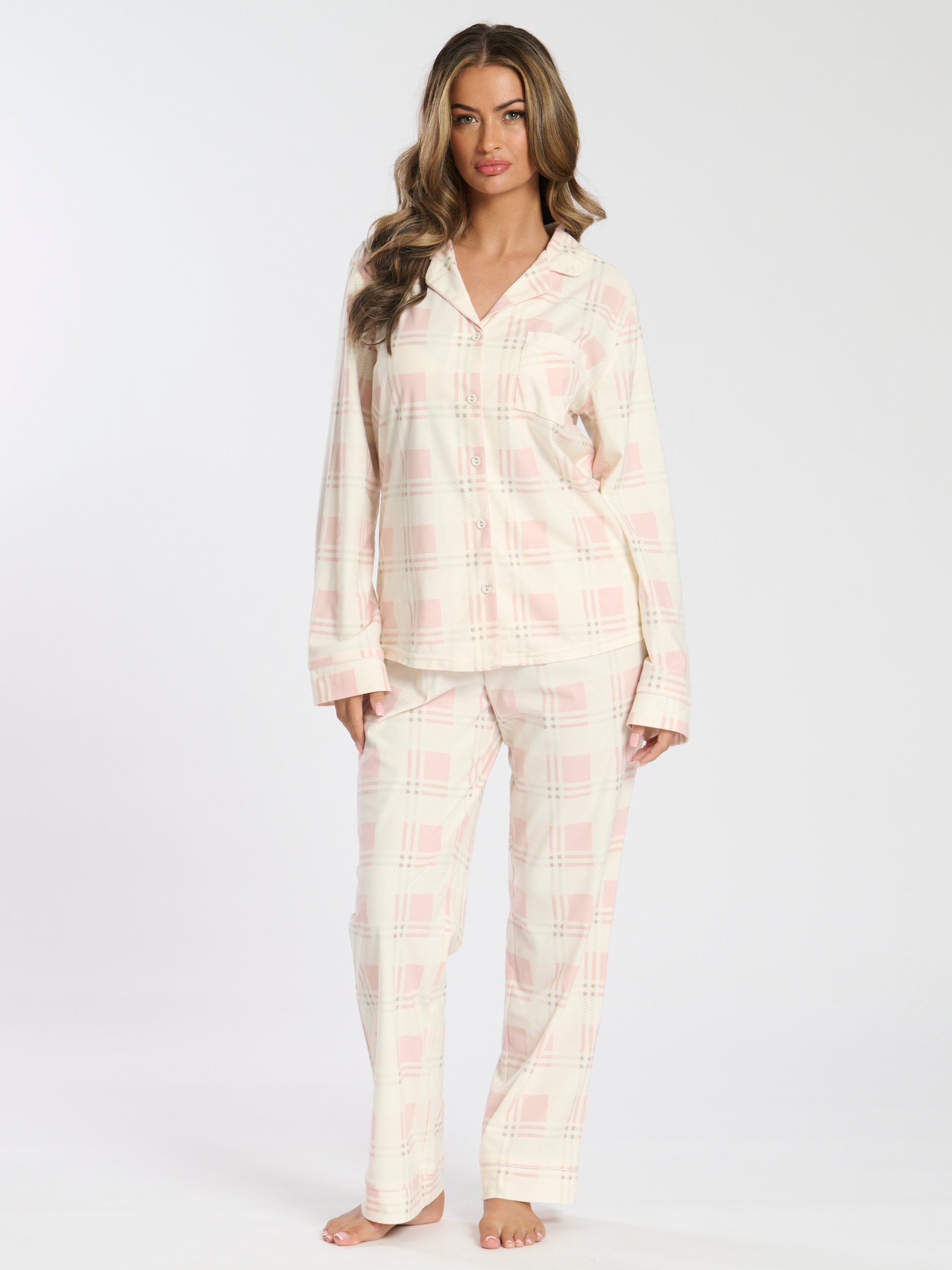Cozy Women's Flannel Pajama Sets – 2-Piece Fleece Sleepwear With Fun Prints